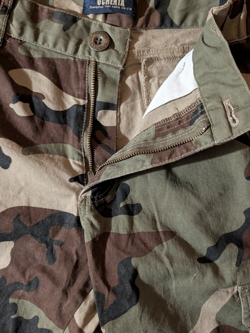 Ochenta Women's Woodland Camo Cargo Shorts Size 10 - Picture 5 of 6
